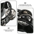 thumbnail image 6 of Eease Black Foot Tambourine with Jingle Bell Shaker - Baby & Adult Percussion, 6 of 6