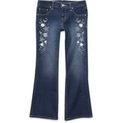 Angle View: Faded Glory - Girls' Star Boot-Cut Jeans