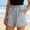*Blue, variant on ClodeEU Women's Striped Elastic Waist Linen Blend Shorts with Drawstring,Casual Loose Fit Shorts with Pockets Black,Women's Plus L