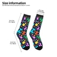 thumbnail image 2 of Zufioo Colorful Air Balloons1 Print Children's Mid-tube Socks, Contrast Color High Elastic Sports Socks - Sweat-absorbent, Warm, Suitable for Children Aged 6-10, 2 of 5