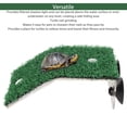 thumbnail image 3 of Small  Basking Platform, Simulation Grass  Ramp Reptile Ladder Resting Terrace Fish  Aquarium  Dock With Suction Cup For Small Reptile  Terrapin, 3 of 8