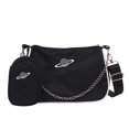 thumbnail image 3 of Bolso de hombro 2 en 1 de nailon para mujer bandolera Likrtyny con cadena y cremallera informal a la moda, 3 of 9