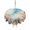 Beige Blue, variant on Outdoor Tablecloths with Umbrella Hole & Zipper, Jellyfish Coastal 60x60 Inch Square Tablecloths, Summer Nautical Starfish Coral Beige Waterproof Table Cloth, Patio/Pool/Picnic Table Covers