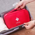thumbnail image 4 of First Aid Kit - Empty First Aid Kit for Home, Travel, Camping, Hiking, Mini Empty Medical Storage Bag, Portable Pouch (Red Bag), 4 of 5