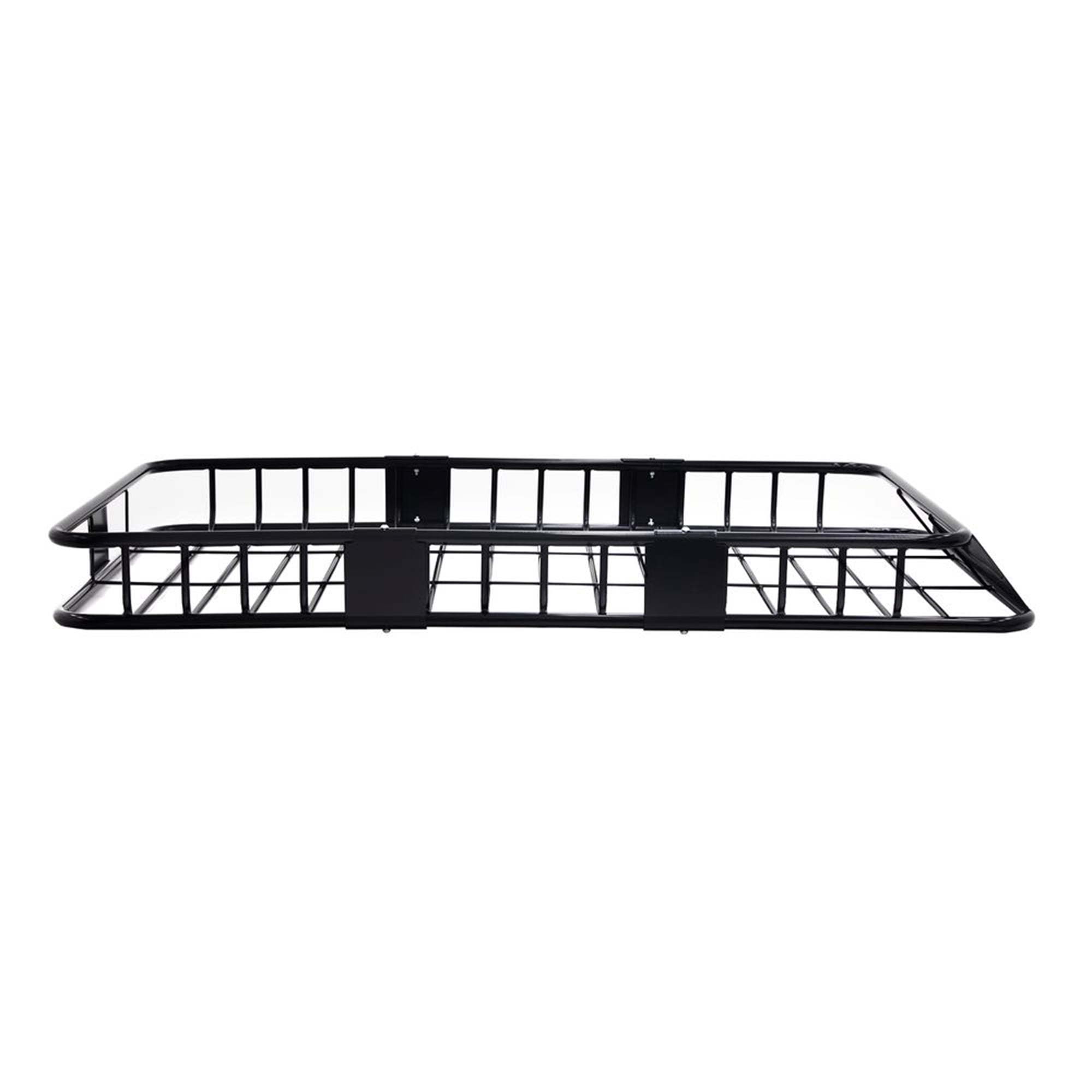 Elevate Outdoor Steel Roof Cargo Basket with Wind Fairing, XL, 150 lb Capacity, Black