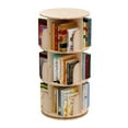 thumbnail image 1 of TOYTEXX Organisateur d'Étagère à Livres Empilable à 3 Niveaux, Rotatif à 360°, pour Adultes et Enfants – Beige, 1 of 4