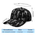 thumbnail image 5 of Dark Aesthetic Constellation Baseball Cap - Adjustable Snapback Gothic Hat for Teens & Adults, 5 of 5