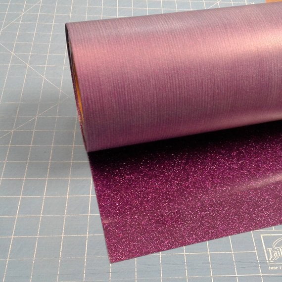 Purple Siser Glitter 20" x 10' (feet) Iron on Heat Transfer Vinyl Roll