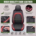 thumbnail image 4 of Car Seat Cover Full Set for Toyota Corolla 1994-2019,Seat Covers for Cars,Automotive Seat Covers for SUV(Black&Red), 4 of 7