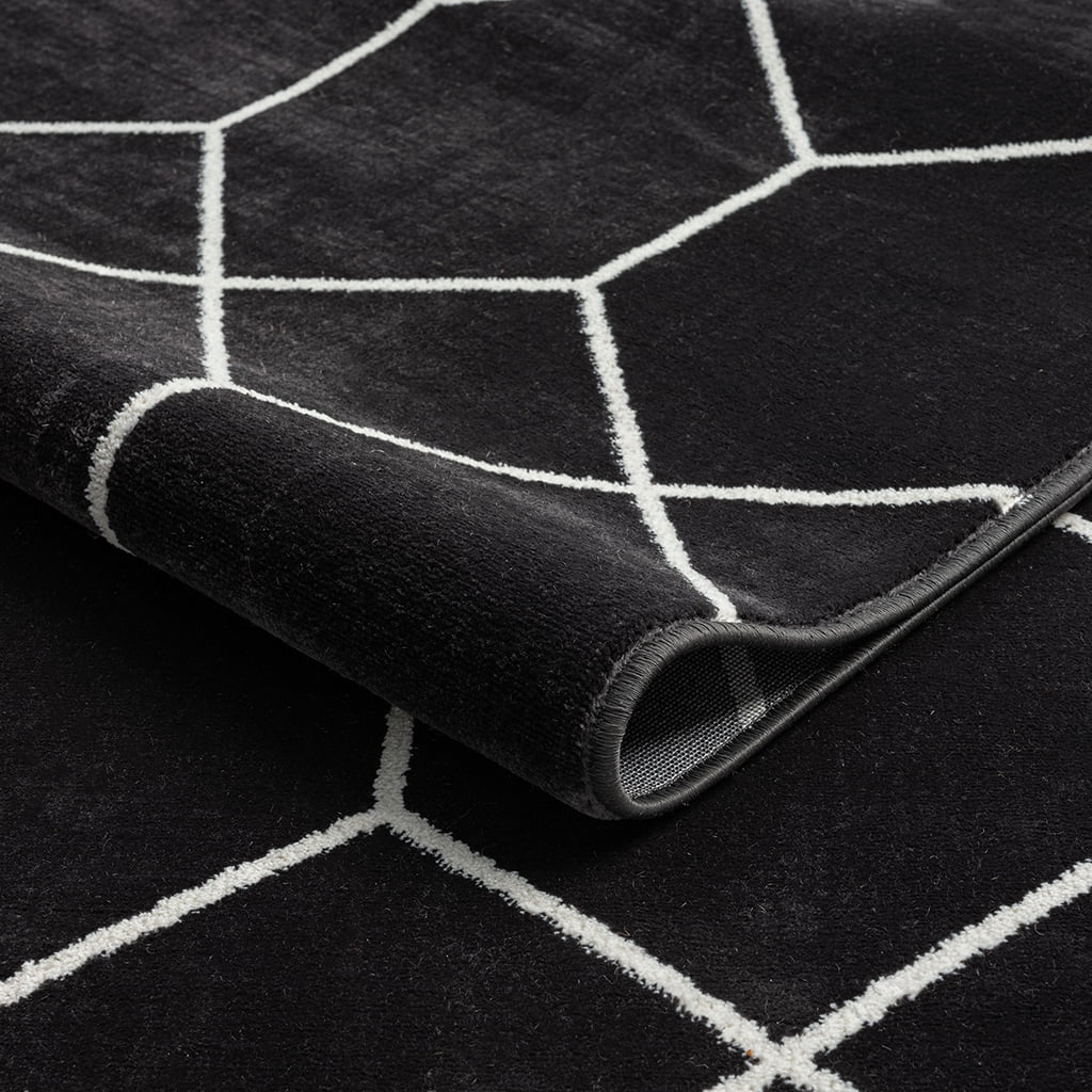 MAYEERTY 8'x10' Geometric Woven Area Rug for Living Room Bedroom
