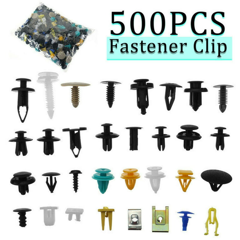 500 Pcs Car Trim Clips Plastic Fasteners Bumper Rivet Universal Auto  Fastener Clips