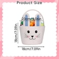 thumbnail image 5 of Woven Basket With Handle, Bunny Ear Basket, Easter Gift Container, Festive Easter Basket, Woven Holiday Basket, Easter Basket for Storage, Party Basket for Easter, Cute Woven Basket, 5 of 6