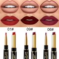thumbnail image 2 of Set de delineador de labios y pintalabios evpct Dark Ruby Matte, 24 h, resistente al agua, 2 of 7