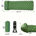 thumbnail image 5 of Colchón inflable para acampar al aire libre, colchón de aire ultraligero, colchón de viaje con reposacabezas para viajes y senderismo, 5 of 5