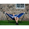 thumbnail image 3 of Vivere Double Polyester Hammock with Stand and Carry Bag- Royal Blue, 3 of 4