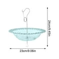 thumbnail image 3 of PPgejGEK Outdoor Bird Bath and Feeder, Hanging Garden Decoration with Windproof Rain Cover, Attract Wild Birds for Courtyard Patio Balcony, 3 of 7