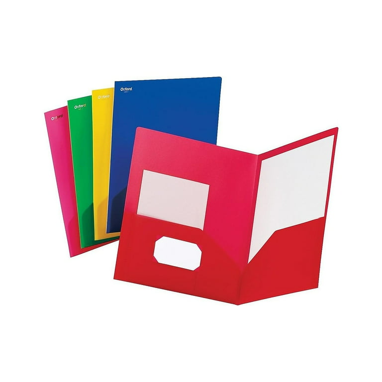 Fashion PolyPort Twin-Pocket Portfolio, Polypropylene, 11 x 8.5, Assorted, 25/Box Fashion PolyPort Twin-Pocket Portfolio, Polypropylene, 11 x 8.5, Assorted, 25/Box