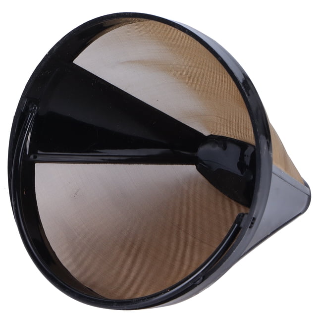 Colador de cafetera, filtro de café de acero inoxidable, taza de filtro de café, filtro de café cónico, máxima eficiencia