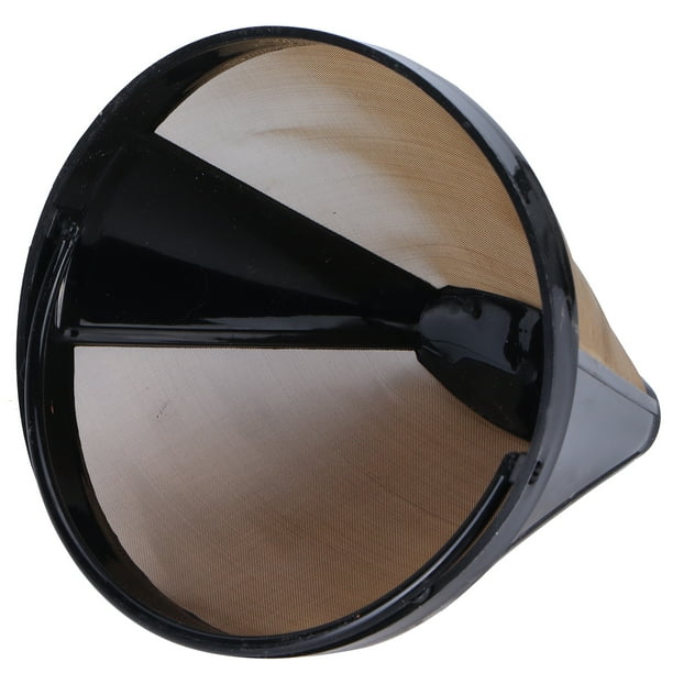 Colador de cafetera, filtro de café de acero inoxidable, taza de filtro de café, filtro de café cónico, máxima eficiencia