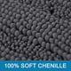 thumbnail image 2 of Alfombra de baño H.VERSAILTEX, extra larga, absorbente, gris, 2 of 6