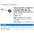thumbnail image 2 of Window Crank Handle - Compatible with 1982 Dodge Rampage Sport FWD Standard Cab Pickup 2-Door 2.2L 4-Cylinder Naturally Aspirated SOHC GAS, 2 of 2