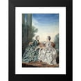 thumbnail image 2 of Louis Carrogis Carmontelle 17x24 Black Modern Framed Museum Art Print Titled - Mme De Breget and Mme D'Alencon (1760), 2 of 5