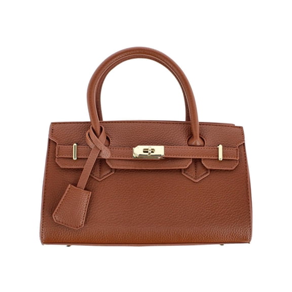 CTM Pebble Grain Handbag Purse with Removable Crossbody Strap (Women)