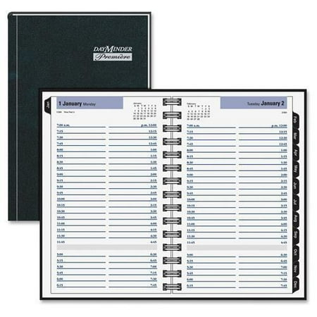 dayminder hardcover daily appointment book 4 7 8 x 8 black 2017