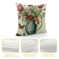 thumbnail image 4 of YINGXI Hello Spring Flower Throw Pillow Covers, Cushion Case Decoration for Sofa Couch 24x24in, 4 of 5