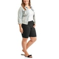 thumbnail image 3 of Women's Plus Stretch Woven Bermuda Short, 3 of 5