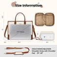 thumbnail image 3 of Lovevook Laptop Tote Bag for Women, Lightweight Pu Leather Work Tote Bag with Clutch Purse, Large Computer Bag Briefcase Fit for 15.6" Laptop, 3 of 8