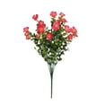 thumbnail image 2 of Eucalipto Sintético Ramo de camelias artificiales de seda para bodas,manojo de flores para decoración del hogar (rojo,1 pieza) Rkxzt, 2 of 7
