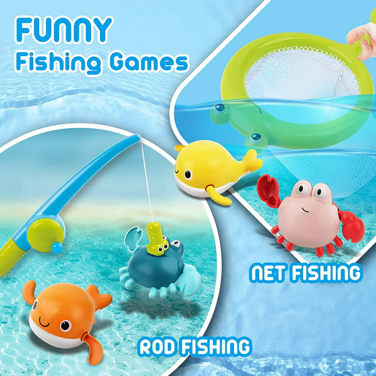 Bath Toys for Kids,Magnetic Fishing Game Bathtub Toys for Toddler 2 3 4 5 6 Years Water Toys