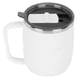 thumbnail image 3 of Taza de café de acero inoxidable de 400 ml, antiescaldaduras, con tapa, ideal para el hogar y la oficina, regalo ideal (blanco), 3 of 13