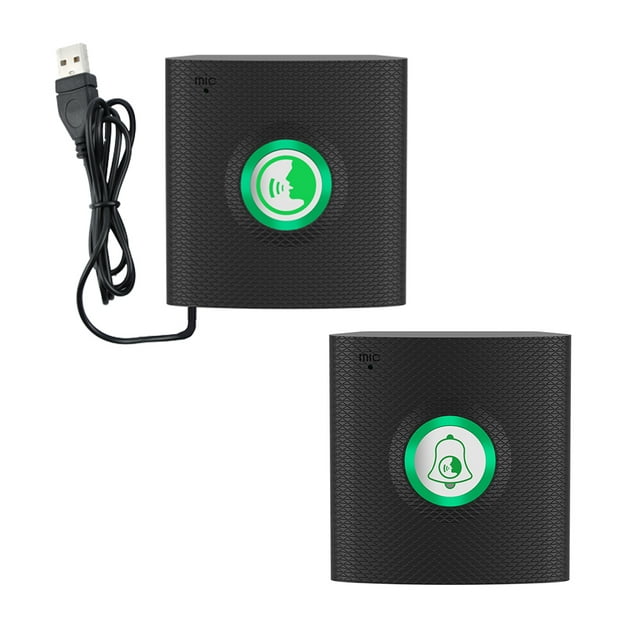 Mistaha Wireless Intercom Doorbell with Real-time Communication, One-click Intercom, 433MHz Building Intercom System for Home/Office Use, 5 Music Ringtones, H9 Black.