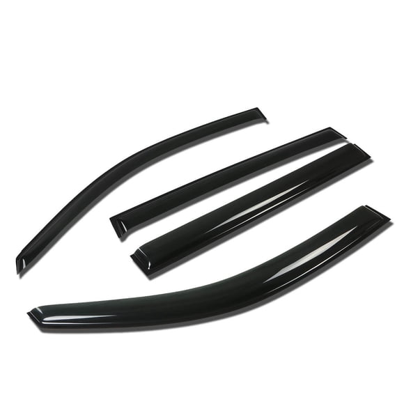 DNA MOTORING WVS-091 Dark Smoke Vent Window Visor Deflector Rain/Sun Guard, 4 Piece