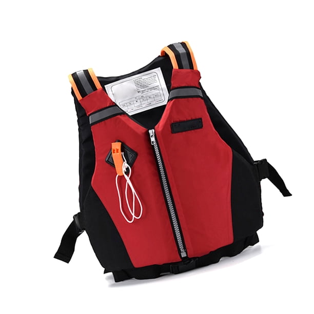 Advancent Herramienta de chaleco salvavidas, accesorio para deportes acuáticos, piragüismo, Rafting, pesca, Color sólido, mujeres, hombres, Deportes acuáticos Rojo