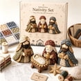 thumbnail image 3 of DIY Patchwork Nativity Scene Sewing Kit Christmas Decorations Christmas Fabric Patchwork Set, Religious Nativity Scene Sewing Set Fabric Stitching Kits for Christmas Home Decor Creative Craft Lovers, 3 of 5