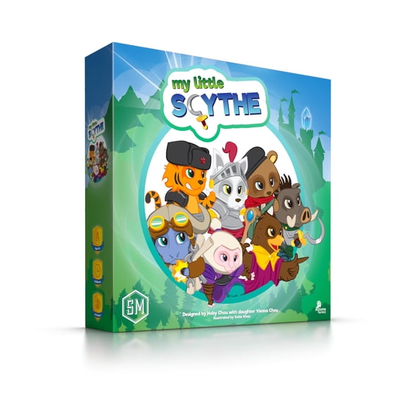 Stonemaier Games: My Little Scythe by Hoby & Vienna Chou | A Competitive Family Strategy Board Game Where You Embark on Adventure with Your Animal Fr