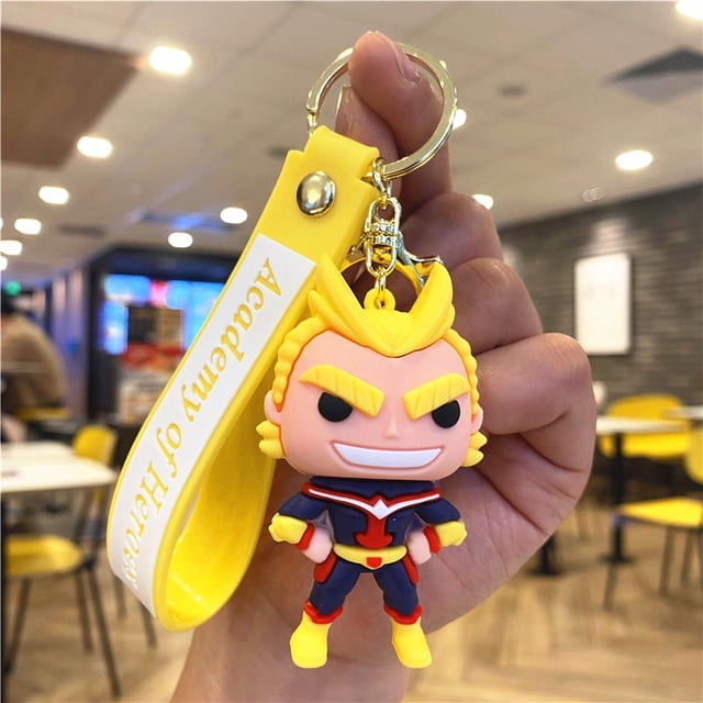 Anime My Hero Llavero De Dibujos Animados Midoriya Izuku All Might Colgante De Silicona Mochila Coche Soporte De Llaves Accesorios