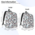 thumbnail image 3 of Lsque Disco Ball Cherry With Bow Pattern Canvas Daypack, Durable Backpack, High-quality Versatile Backpack,Vintage Compact Backpack-Medium, 3 of 6