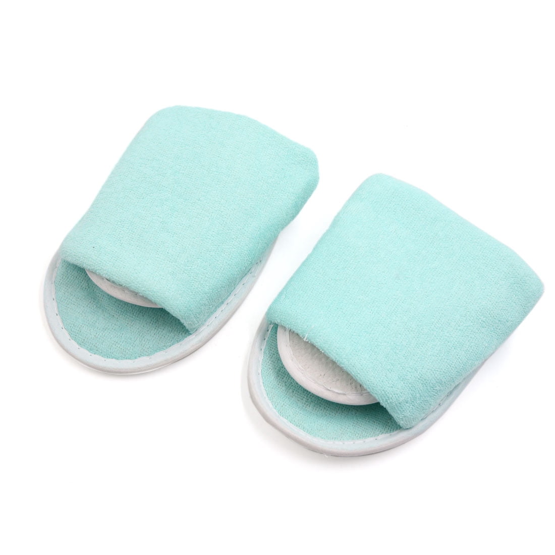 Unique Bargains 1 Pair Blue Foldable Disposable Slipper Hotel Spa Guest Slippers for Women