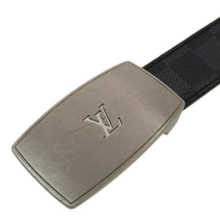 Louis Vuitton - Authenticated Belt - Leather Silver for Men, Very Good Condition