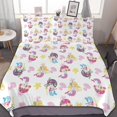 thumbnail image 1 of HAHDAXIA Mermaid Background Bedding Solid Comforter Set for All Seasons 3 Pieces(1 Comforter+2 Pillowcases) Soft Microfiber Bedding Set Queen(90"x90"), 1 of 7