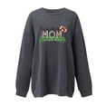 thumbnail image 2 of Gibobby Sudadera de mujer Sudadera de Manga Larga para Mujer de Gran tamaño de otoño de Talla Grande(Gris oscuro,CH), 2 of 3