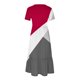 thumbnail image 4 of Puntoco Vestido De Mujer Con Cuello Redondo, Manga Corta, Media Pantorrilla, Dos Bolsillos, Estampado Geométrico, Vestido De Manga Corta Con Cuello Redondo, Rojo Rosa S,Regalos Para Mujer Joven, 4 of 4