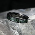 thumbnail image 5 of Anillo de carburo de tungsteno con dragón celta negro de fibra de carbono rojo/verde de 8mm/6mm/5mm de King Will Dragon para hombre, banda de boda de ajuste cómodo 8, 5 of 5