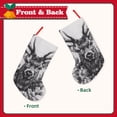 thumbnail image 2 of Lsque Monochrome Deer Floral Pattern 18 Inch Christmas Stockings, Festive Holiday Stocking for Christmas Decorations Holiday Decor, 2 of 8