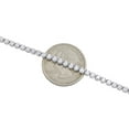 thumbnail image 5 of 14K White Gold Round Diamond Tennis Chain 3mm Martini Set 18" Necklace 3.75 CT., 5 of 7