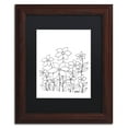 thumbnail image 2 of Trademark Fine Art "Simple Flower Doodle 1" Canvas Art by KCDoodleArt Black Matte, Wood Frame, 2 of 3